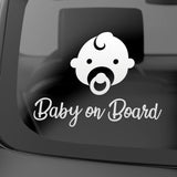 Baby On Board Sign - Baby in Car Awareness Bright Warning Sign Vinyl Sticker for Car Trucks Vehicle Decal Sticker Window Décor