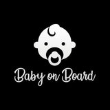 Baby On Board Sign - Baby in Car Awareness Bright Warning Sign Vinyl Sticker for Car Trucks Vehicle Decal Sticker Window Décor