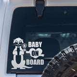 aby On Board Sign - Ferret on Board Safety Warning Sign Vinyl Sticker for Car Trucks Vehicle Decal Baby Safety Sticker Window Décor