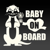 aby On Board Sign - Ferret on Board Safety Warning Sign Vinyl Sticker for Car Trucks Vehicle Decal Baby Safety Sticker Window Décor