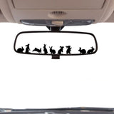Cute Miniature Bunny Stickers - Set of Tiny Rabbit Decals for Car Mirrors, Laptops, and Windows, Adorable Small Rabbits Sticker Collection B