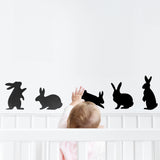 Cute Miniature Bunny Stickers - Set of Tiny Rabbit Decals for Car Mirrors, Laptops, and Windows, Adorable Small Rabbits Sticker Collection B