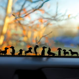 Playful Miniature Cat Stickers - Set of 9 Tiny Cat Decals for Car Mirrors, Laptops, and Windows | Adorable Small Cat Sticker Collection