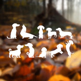 Playful Miniature Cat Stickers - Set of 9 Tiny Cat Decals for Car Mirrors, Laptops, and Windows | Adorable Small Cat Sticker Collection