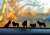 Playful Miniature dog Stickers - Set of 9 Tiny French Bulldog Decals for Car Mirrors, Laptops, Windows | Adorable Small Puppy Stickers