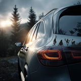 Playful Miniature Monkey Stickers - Set of 8 Tiny Monkey Decals for Car Mirrors, Laptops, and Windows | Small Monkey Sticker Collection