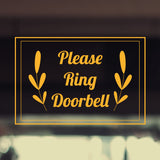 Custom Please Ring the Bell Decal Sticker Window Wall White Decal, Business Signs Sticker, Store Window Decal, Ring Bell Sign Doorbell Decal