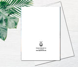 Hawaii Beach Tree Greeting Card Watercolor Sunset Card Palm Tree Birthday Fine Art Happy Birthday Greeting Card Custom Personalized Card
