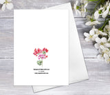 Wildflower Floral Flower Hydrangea Watercolour Card Flower Greeting Cards Anniversary Mother's day Valentine's Day Blank Greeting Card