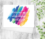 Rainbow Thank You Thinking Of You Card Friendship Card Note Card Create Your Card Custom Greeting Card Personalized Cards